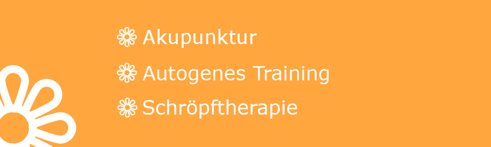 Header Akupunktur, Autogenes Training, Schröpftherapie
