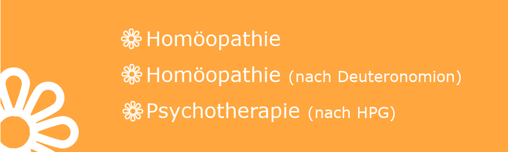 Header Homöopathie, Psychotherapie